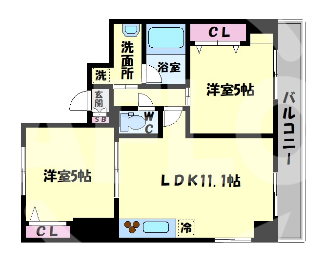 アジハラハイム　味原小学校区の間取り|アジハラハイム　間取り