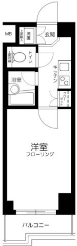 ルーブル森下弐番館の間取り|間取りです。