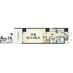 フィールドイン新大阪の間取り