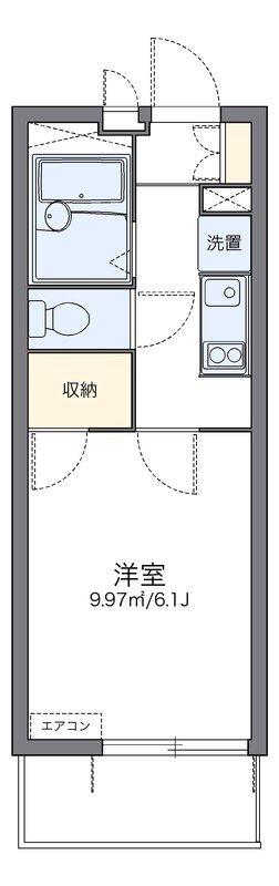 レオパレスノンノ　ミーオの間取り