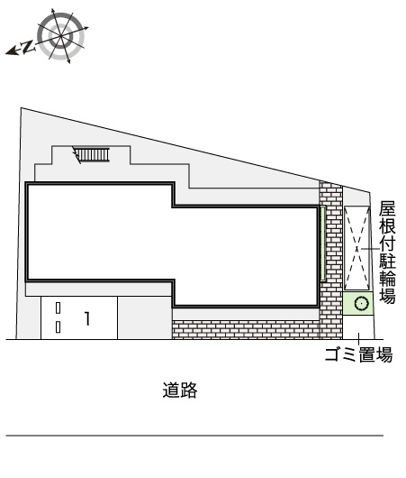 レオパレスノンノ　ミーオの間取り