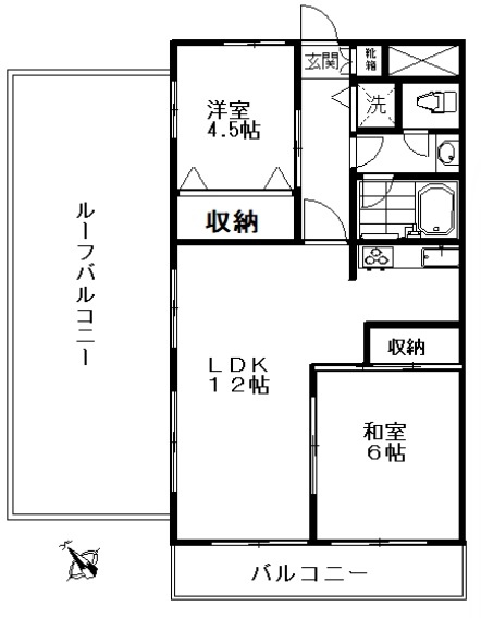 サンライズマンション東久留米の間取り