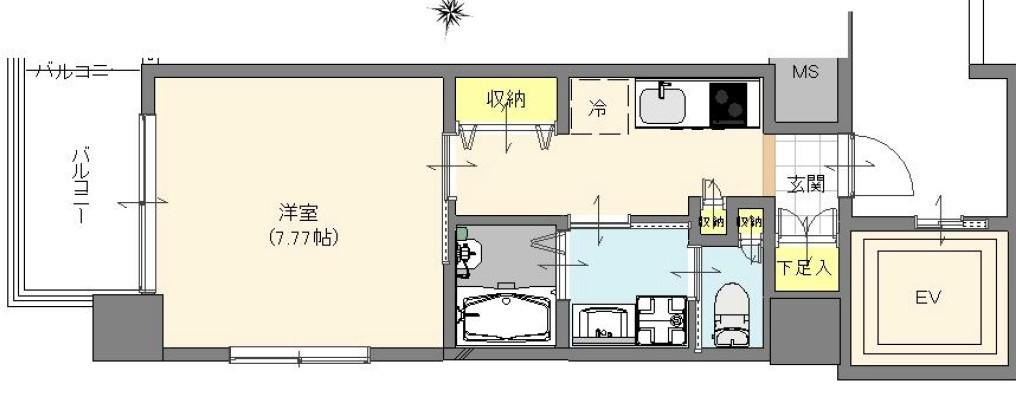 ラビエール大宮の間取り