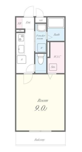 セジュール木本Ｂの間取り