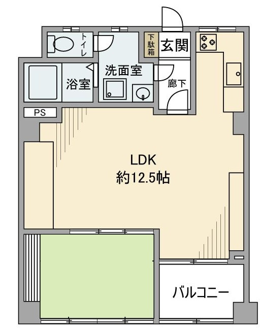 麻布十番中央マンションの間取り|間取りです。