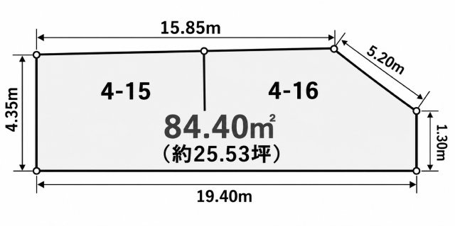 神戸市兵庫区和田崎町三丁目の土地図