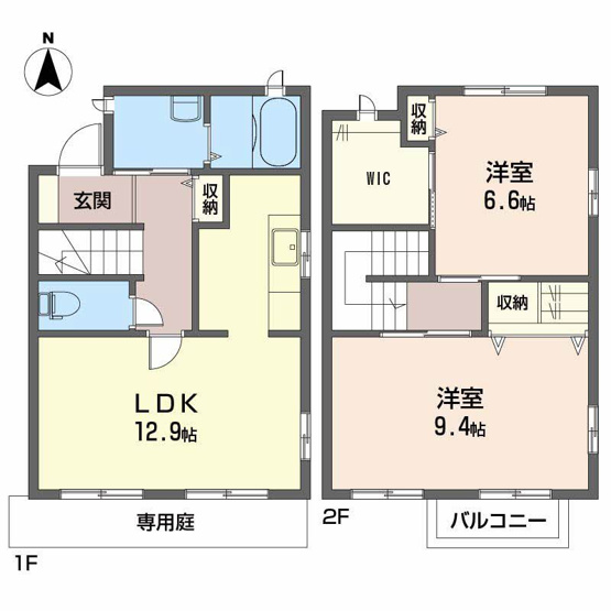 【間取り】 | Ｗａｌｄ Ｍｅｒｅ Ａ棟