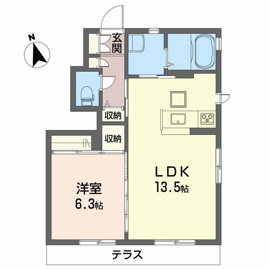 【間取り】 | タウンコート筒井 Ａ棟