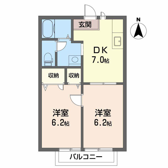 【間取り】 | セフィラ北斉院 Ｂ棟