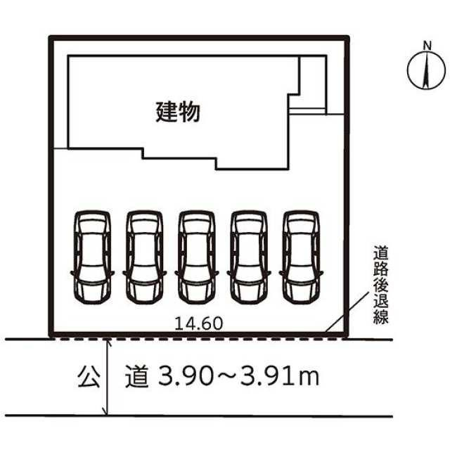 新築戸建て・仲介手数料無料）津島市東愛宕町３丁目　１号棟の区画図