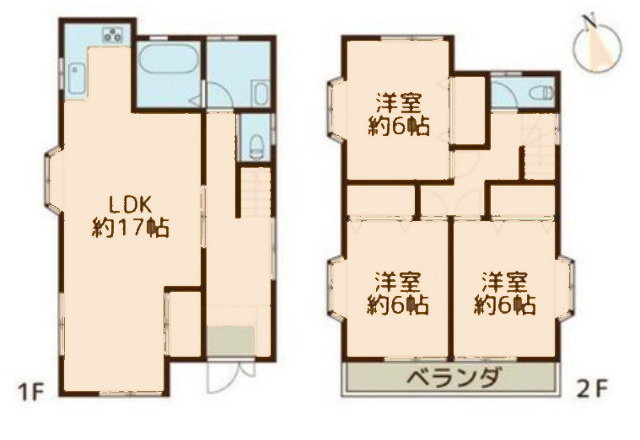 江戸川区江戸川５丁目中古戸建の間取り