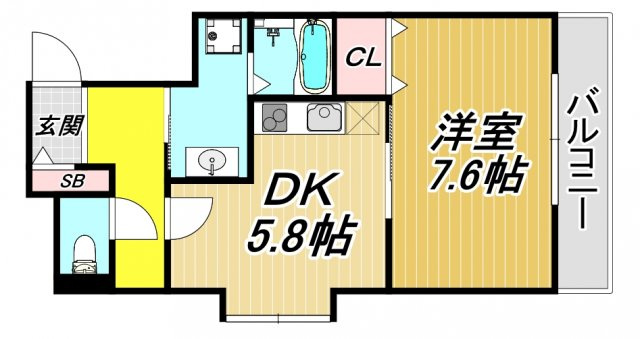 Sunnycourtmeiwaの間取り