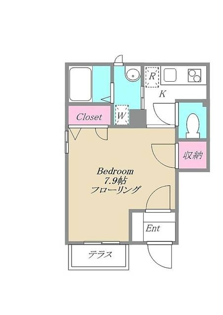 プリュマージュの間取り|間取りです。