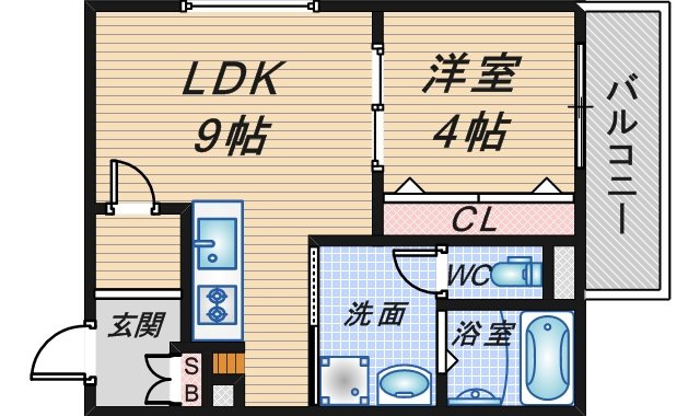 マノワール豊中玉井町の間取り