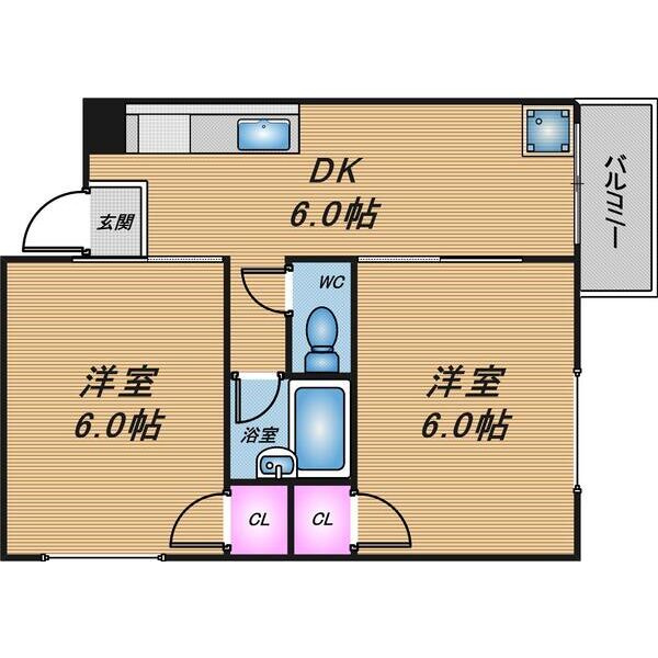 セントラル野里の間取り