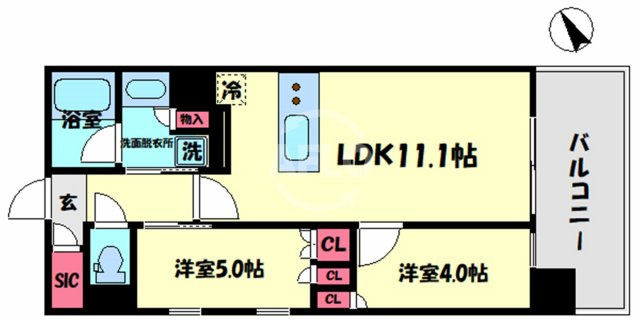 ブランズ大阪福島の間取り|ブランズ大阪福島　間取り