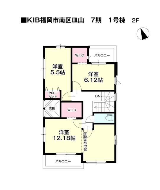 福岡市南区皿山３丁目の新築一戸建の間取り