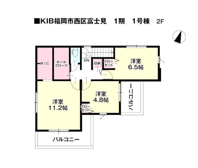 福岡市西区富士見１丁目の新築一戸建の間取り