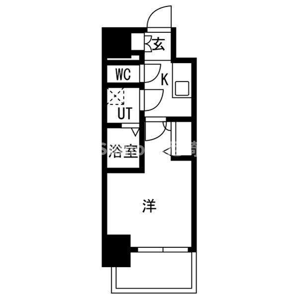 ワールドアイ大阪West Gateの間取り
