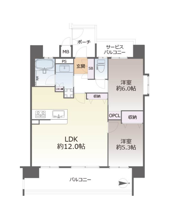 ブラームスあびこライズの間取り