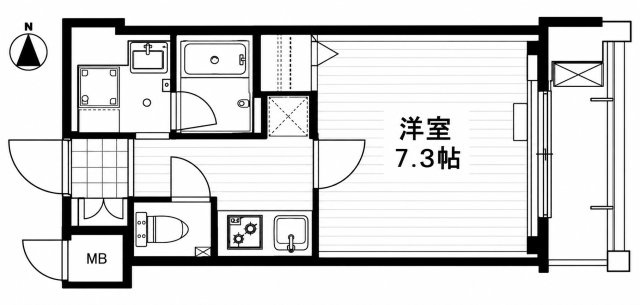 ベラジオ雅び烏丸十条２の間取り
