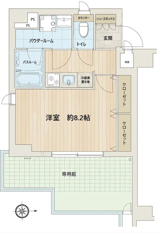 アスヴェル京都東寺前Ⅱの間取り