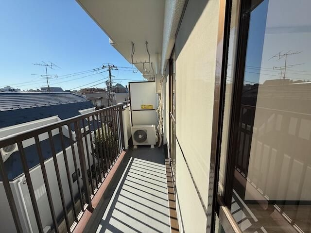 双葉町グリーンハイツのバルコニー
