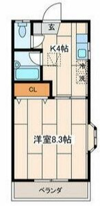 【間取り】 | ハイツ栴檀 | 間取りです。