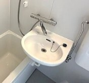ヨーゴーマンションの洗面所