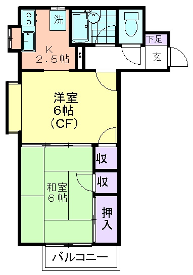 クレスト壱番館の間取り