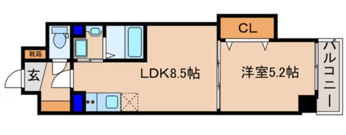 クローバー・レジデンス京都西大路の間取り