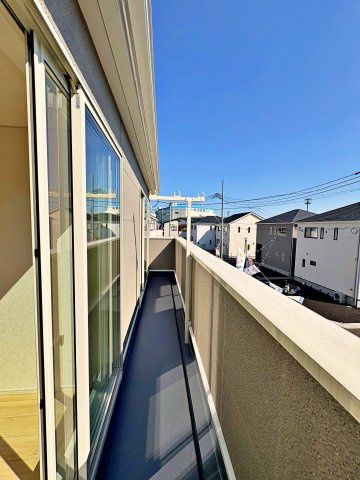 《仲介手数料半額》上尾市領家　全12棟　7号棟のバルコニー