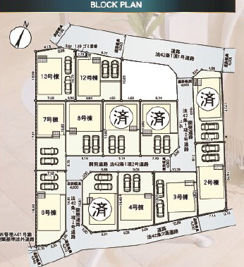 《仲介手数料半額》上尾市領家　全12棟　7号棟の区画図
