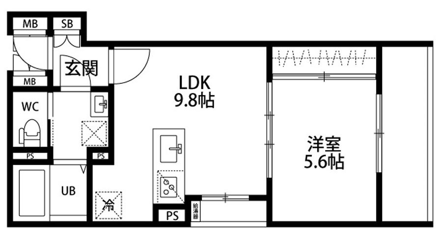 メゾンドクレール西大路の間取り