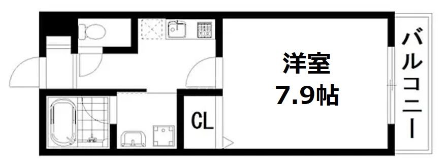 グラカン京都駅前　悠の間取り
