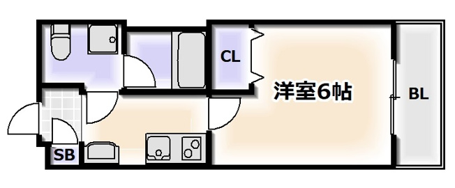 【間取り】 | レオンコンフォート難波