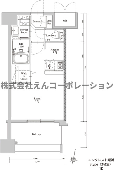 【間取り】 | エンクレスト姪浜