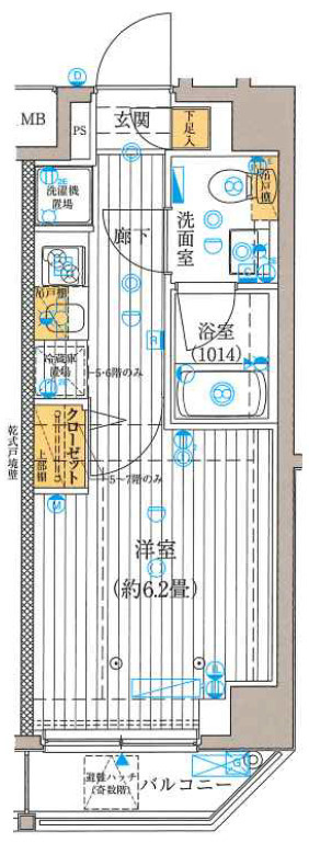 プレール・ドゥーク豊洲スクエアの間取り