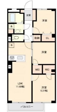 サニーハイツ西日暮里の間取り|間取りです。