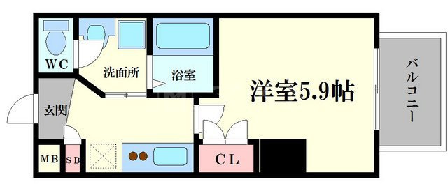 I-DIL NAKANOSHIMA EASTの間取り
