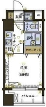 リヴシティ中央区築地の間取り|間取りです。