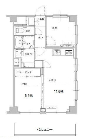 エクロール蓮根の間取り|間取りです。