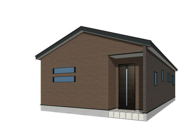 新築戸建て・仲介手数料無料）津島市葉苅町・１号棟の外観パース|外観パースです