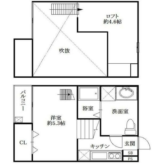 ルフォティユ　仲介手数料（賃料の1.10ヵ月）の50％OFF対象物件！の間取り