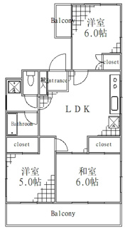 【間取り】 | ハイム千歳
