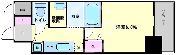 LiveCasa本町の間取り|LiveCasa本町（ライブカーサ本町）　間取り