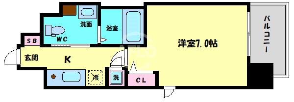 レオンコンフォート谷町六丁目の間取り|レオンコンフォート谷町六丁目　間取り