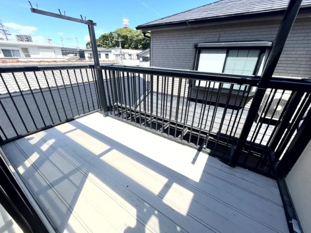 西宮市市庭町の賃貸マンションのバルコニー