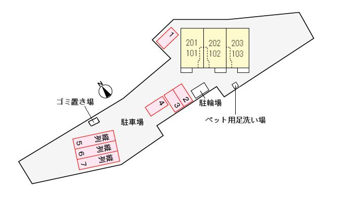 ＲｉｖｅｒＳｉｄｅ東祥Aの区画図