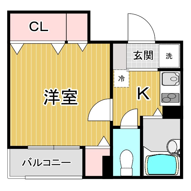 川崎市中原区丸子通１丁目の賃貸マンションの間取り